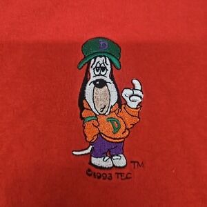 Vintage 1993 Droopy Dog T-Shirt Men's XL/XXL Red Short Sleeve Freeze USA Rare